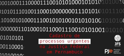 Imagem: Cadastros urgentes na JFPE