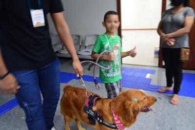 Cãoteraia é uma forma de contribuir com o tratamento do Transtorno do Espectro Autista Imagem: Cãoteraia é uma forma de contribuir com o tratamento do Transtorno do Espectro Autista
