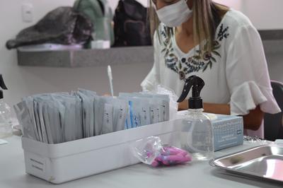 Kits reservados para a testagem de servidores da JFAL Imagem: Kits reservados para a testagem de servidores da JFAL
