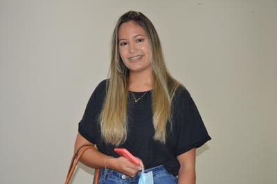 Emylly Belmiro é aluna da Estácio e considerou de grande importância a visita técnica Imagem: Emylly Belmiro é aluna da Estácio e considerou de grande importância a visita técnica