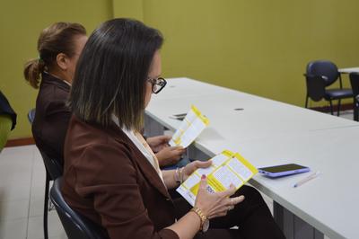 Evento contou também com panfleto interativo para facilitar a fixação das informações Imagem: Evento contou também com panfleto interativo para facilitar a fixação das informações