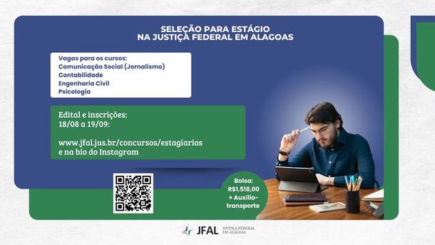 Imagem: Inscrições vão até o dia 19 de setembro